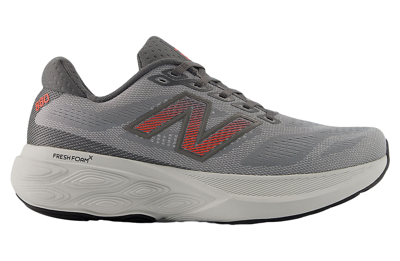 New Balance Fresh Foam X 880 V15 4E Extra Wide Slate Grey / Reflection Urgent Red