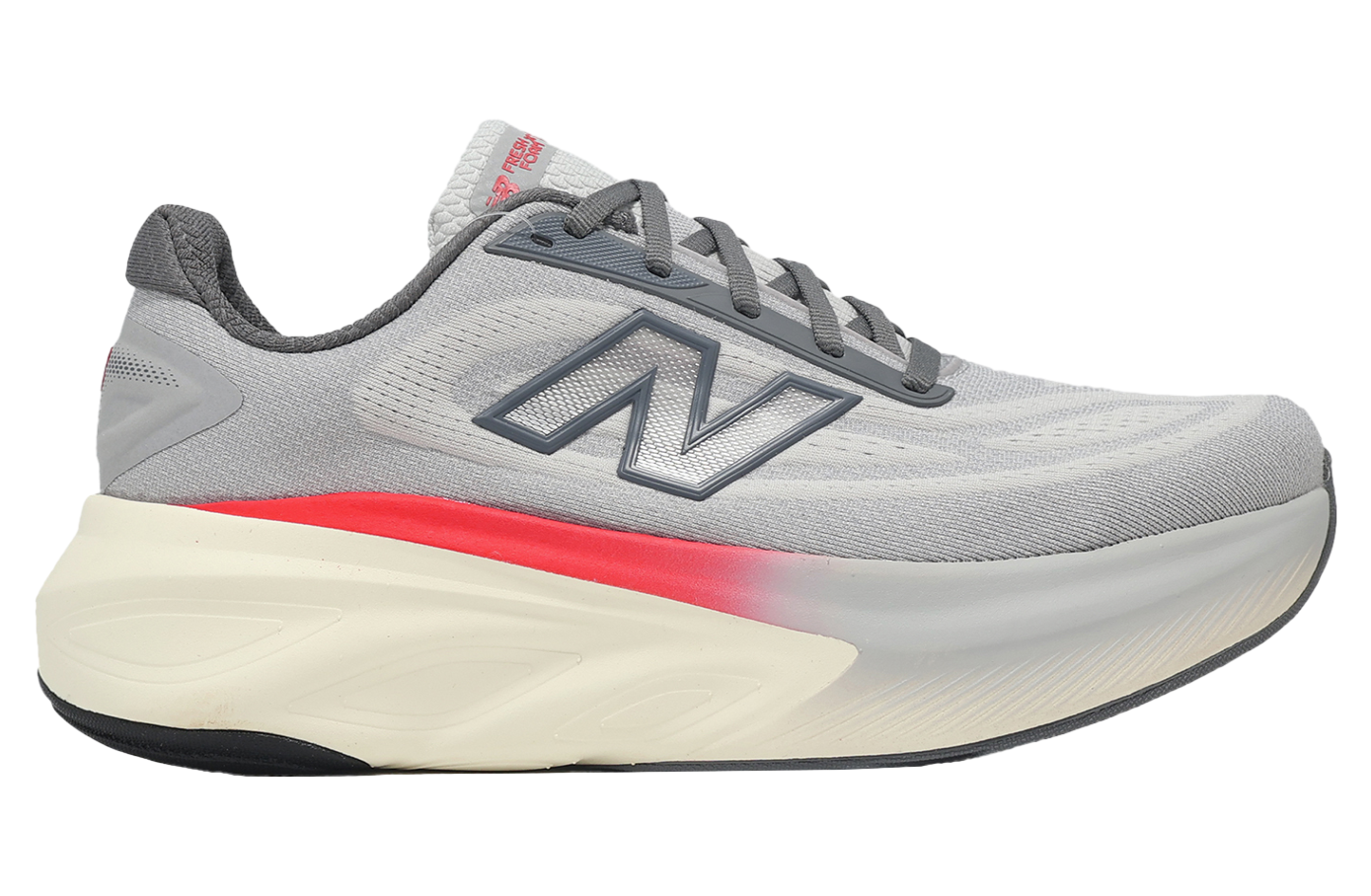 New Balance Fresh Foam X More V6 2E Wide Grey Matter / True Red