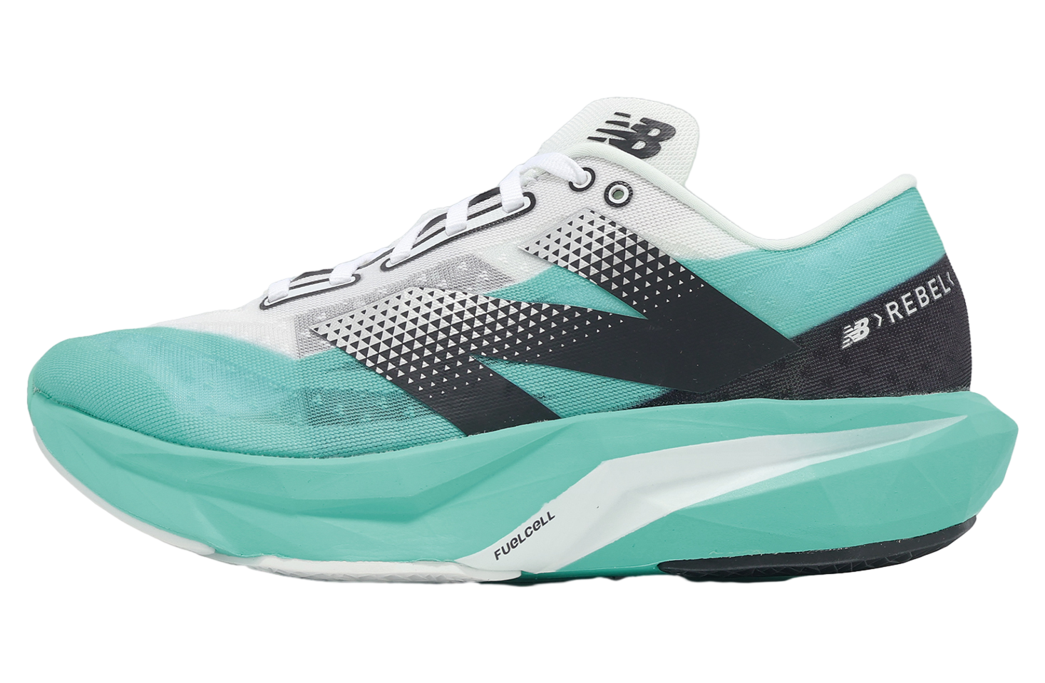 New Balance Fuelcell Rebel V4 2E Wide Cyber Jade / White
