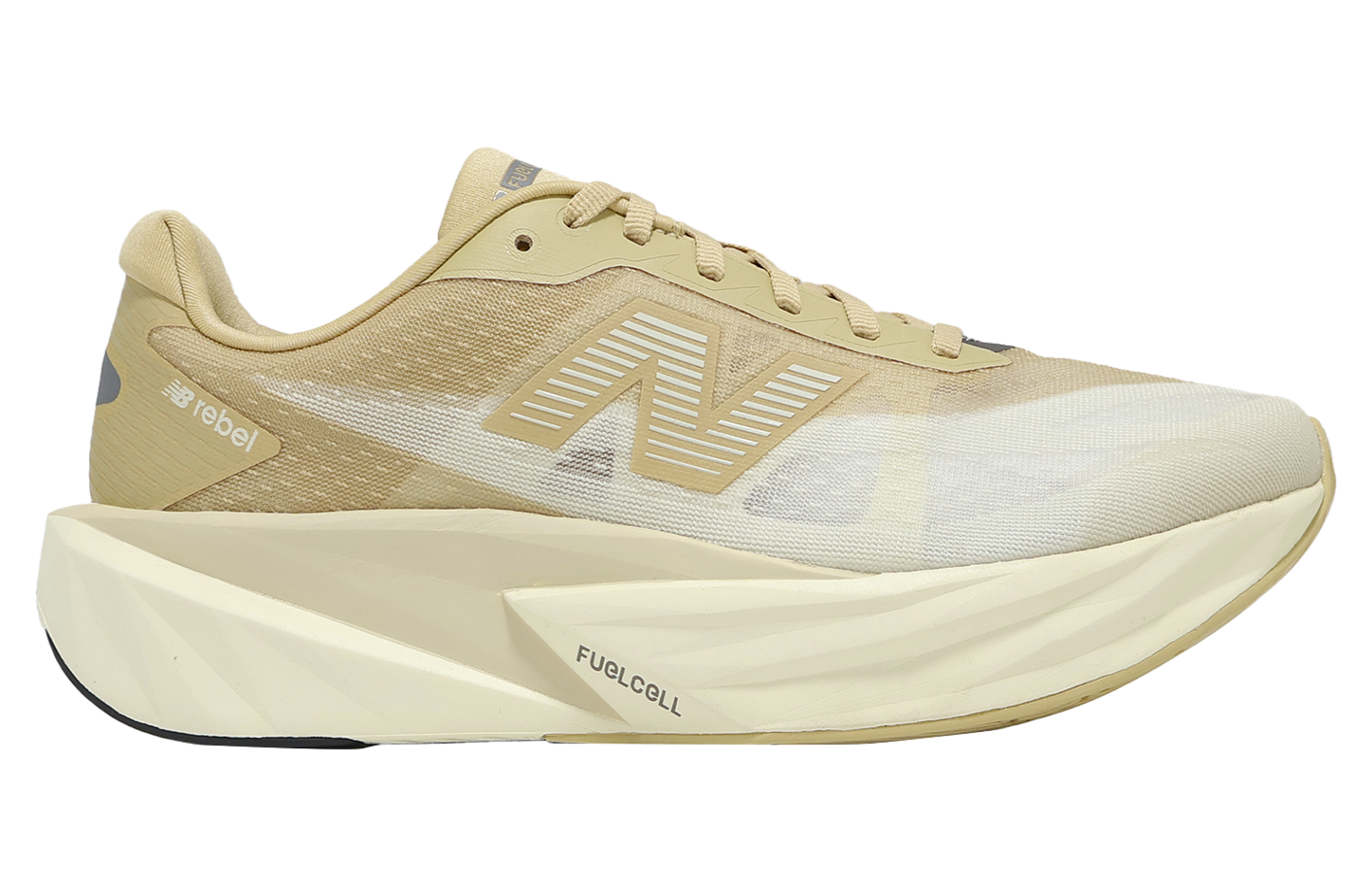 New Balance FuelCell Rebel V5 2E Wide Beige / White