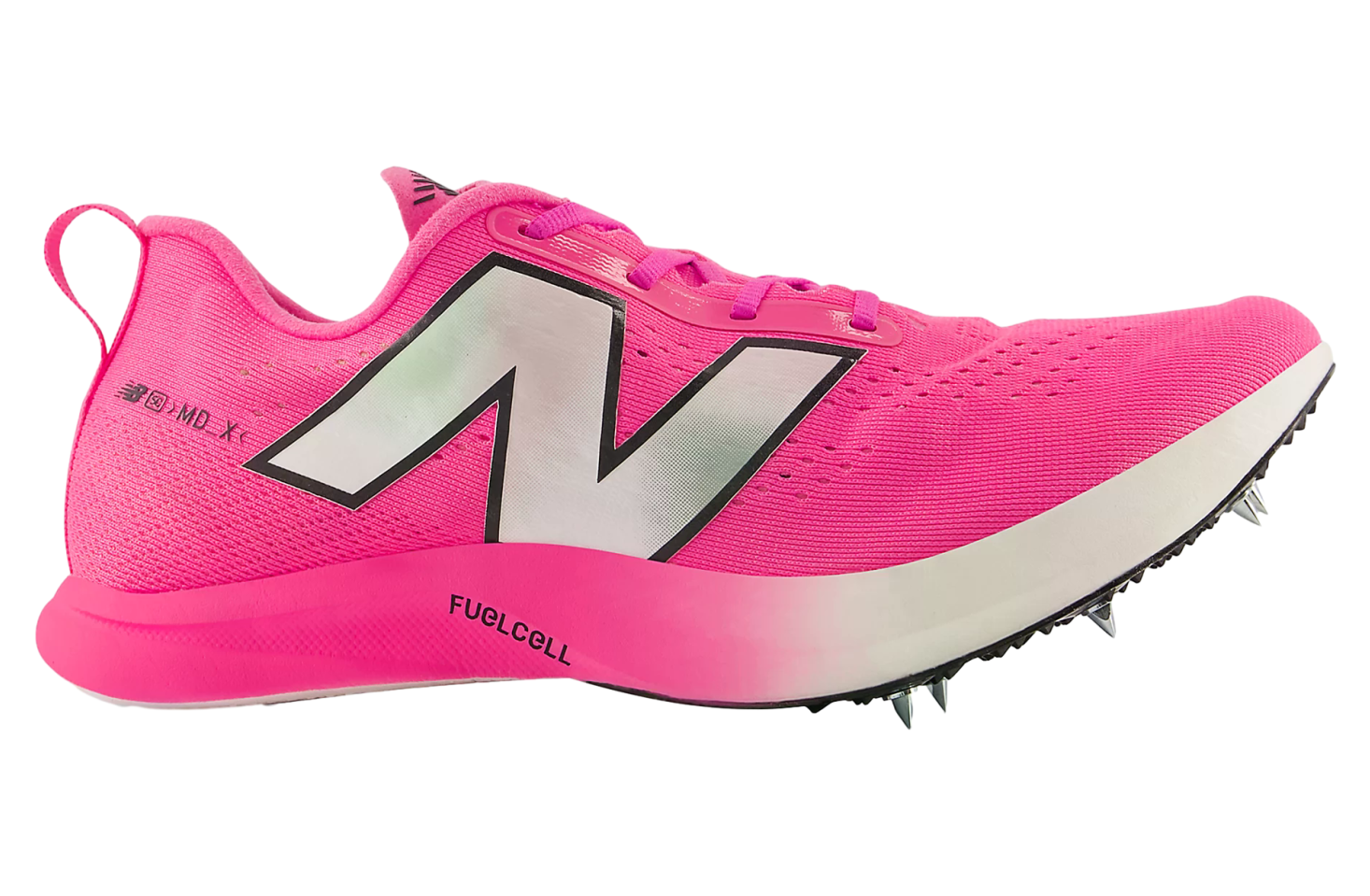 New Balance Gabby Thomas Fuelcell Supercomp MD-X V… Pink Heat / Nb 103 White