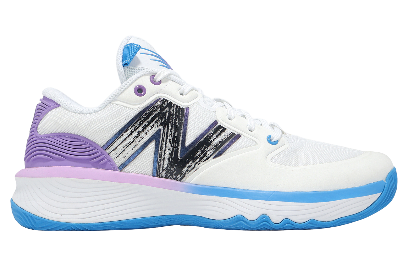 New Balance Hesi Low V1 Optic White / Purple Fade