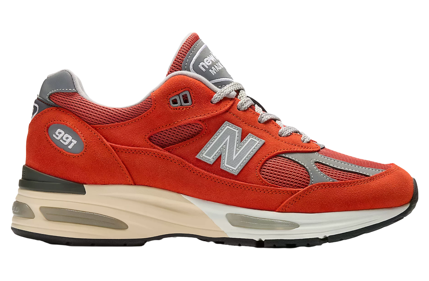New Balance Made in UK 991v2 Grenadine / Fire Whirl