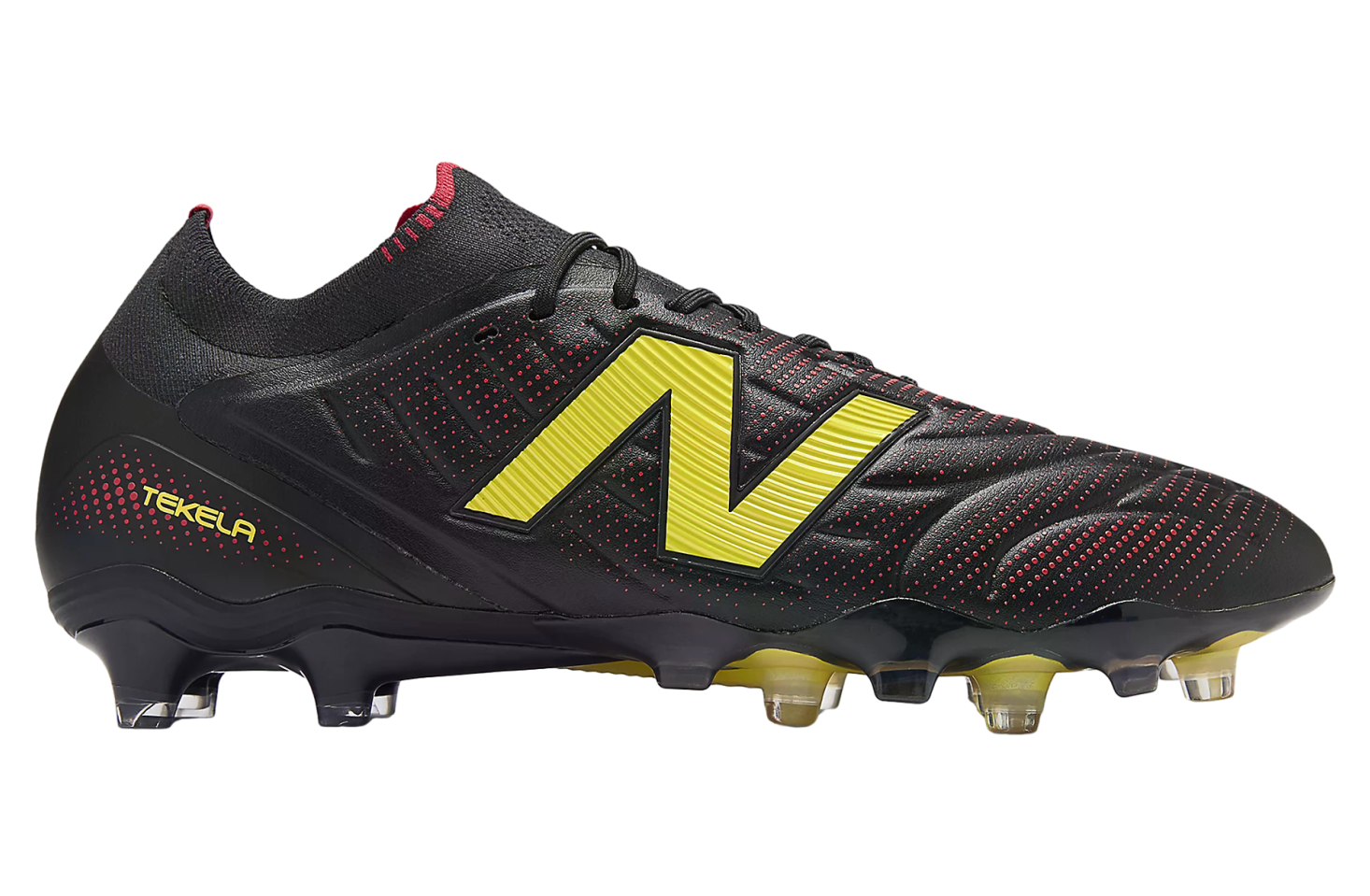 New Balance Tekela Elite Low FG V5 Black 100 / Punch Yellow
