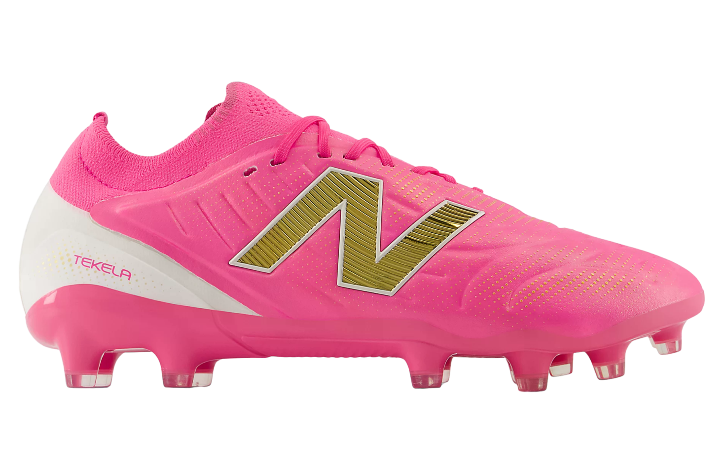 New Balance Tekela Elite Low MG V5 Pink Heat / Metallic Gold