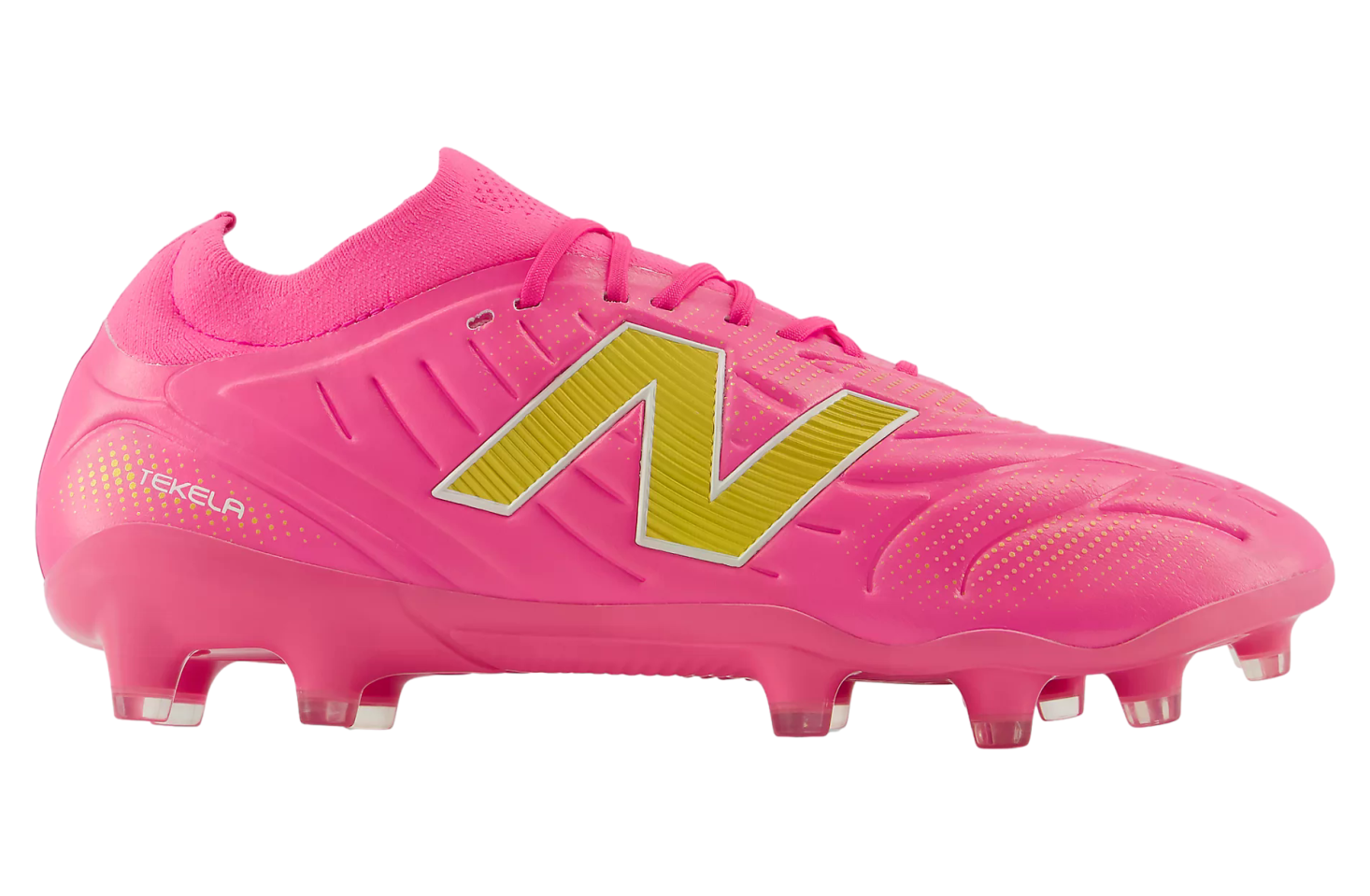 New Balance Tekela Pro Low MG V5 Pink Heat / Metallic Gold