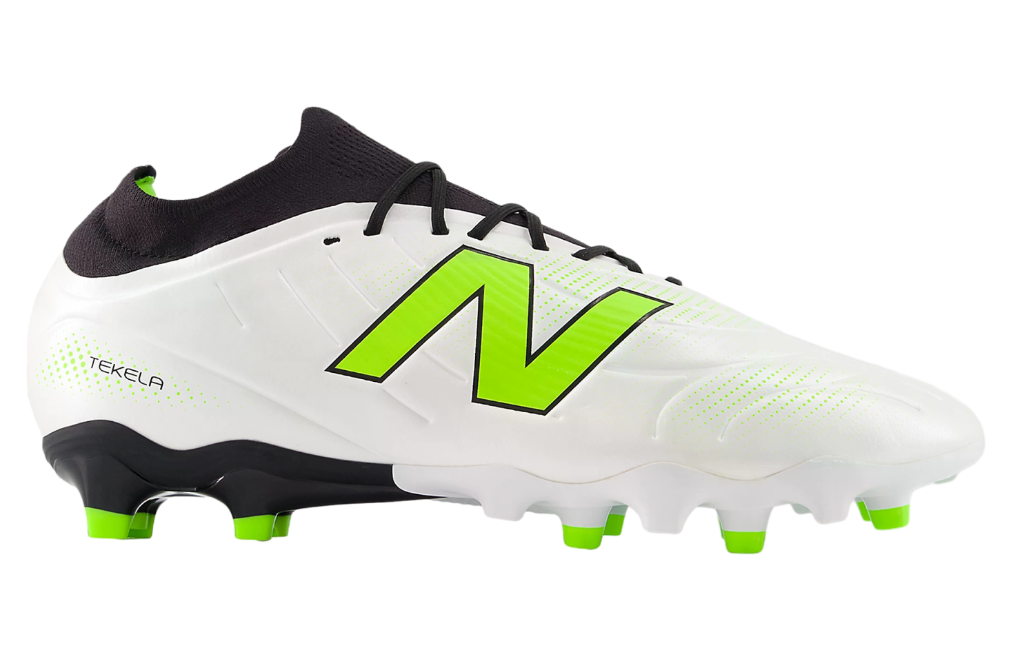 New Balance Tekela Team Low Laced FG V5 White / Black / Pixel Green