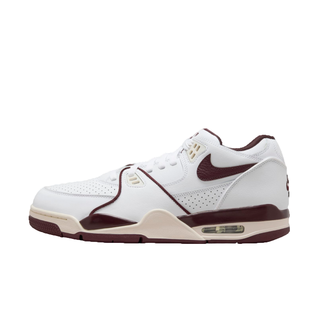 Nike Air Flight 89 Low White / Burgundy Crush