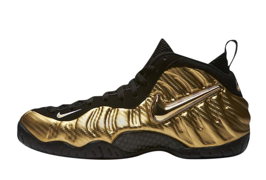 black and gold foamposites