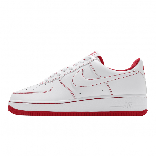 white and university red air force 1