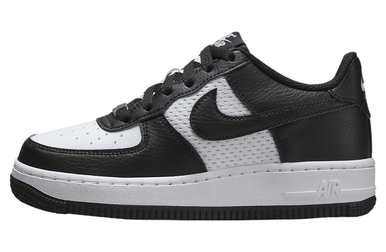 Nike Air Force 1 GS Black / White Mesh