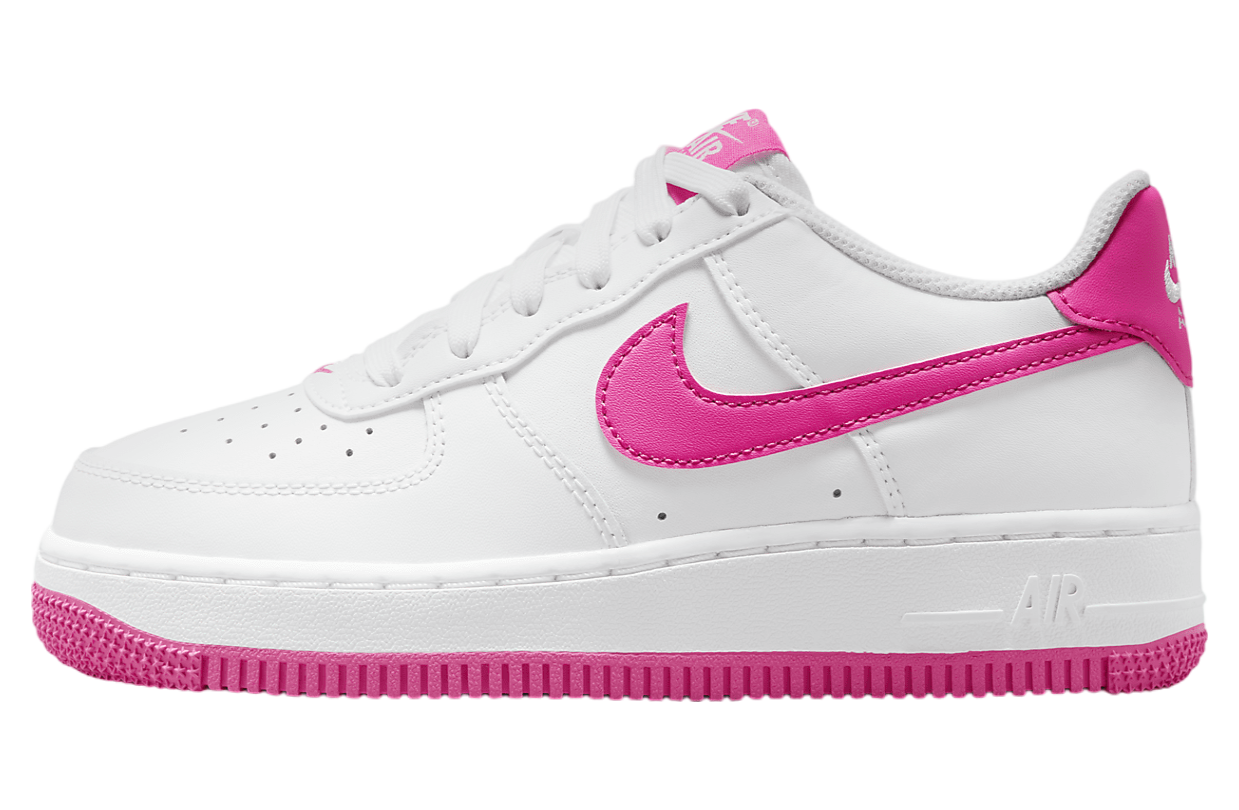 Nike Air Force 1 GS White / Laser Fuchsia