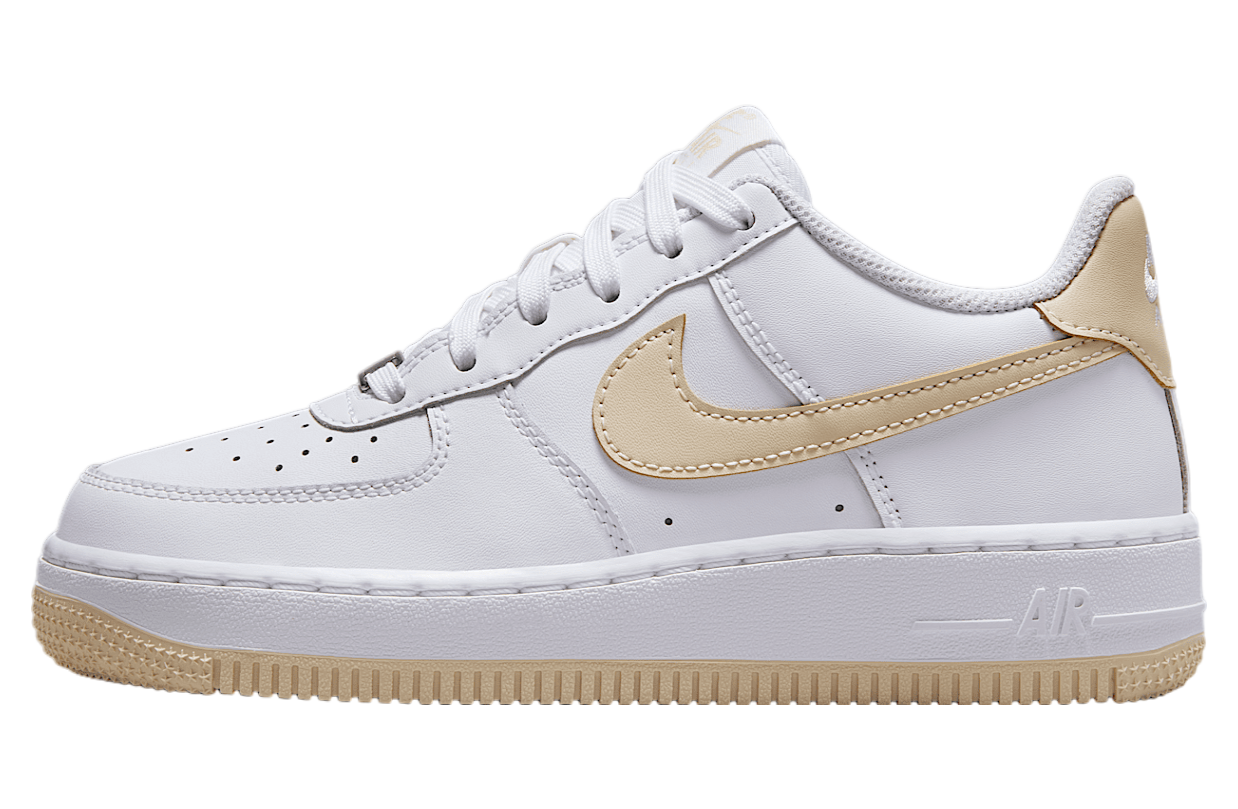 Nike Air Force 1 GS White / Light Khaki