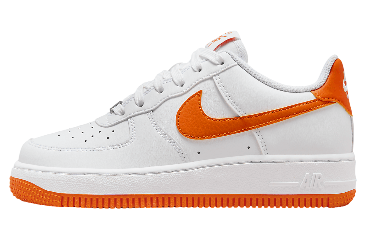 Nike Air Force 1 Gs White / Safety Orange