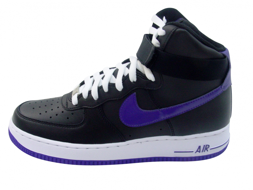 air force 1 purple and black