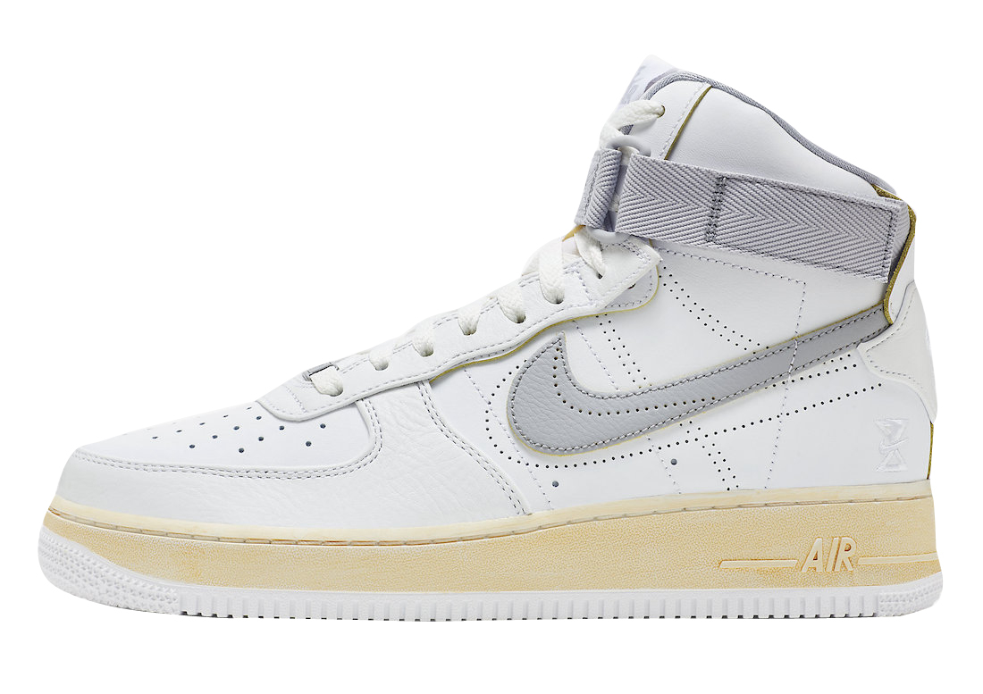 Nike Air Force 1 High Double Layer White Grey DV4245-101