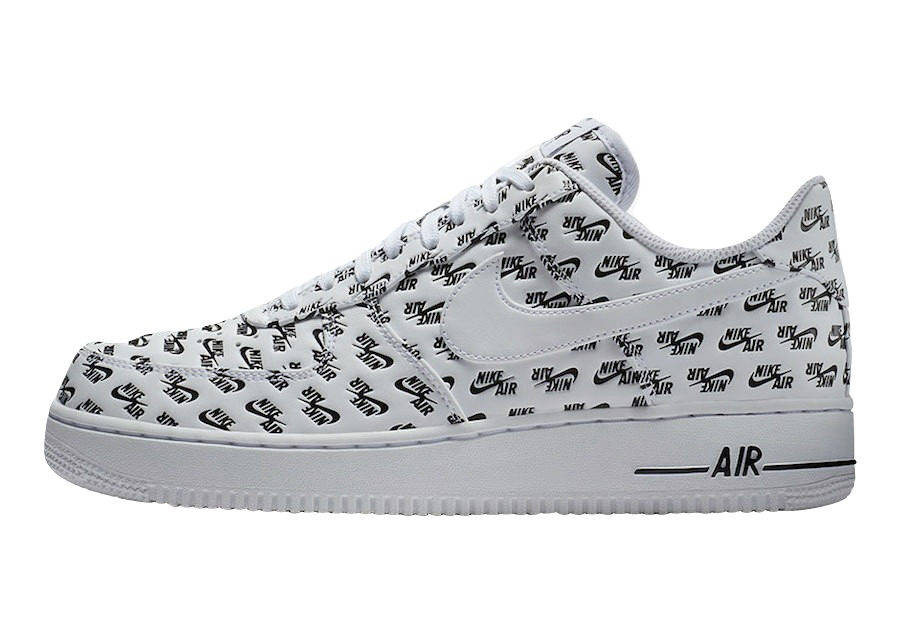 Nike Air Force 1 Low All Over Logo White - Sep. 2017 - AH8462-100