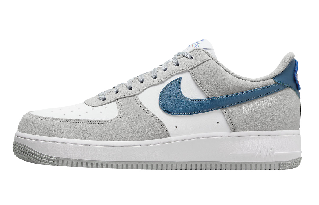 Nike Men Air Force 1 '07 Lv8 (football grey / multi-color-hydrogen blue)