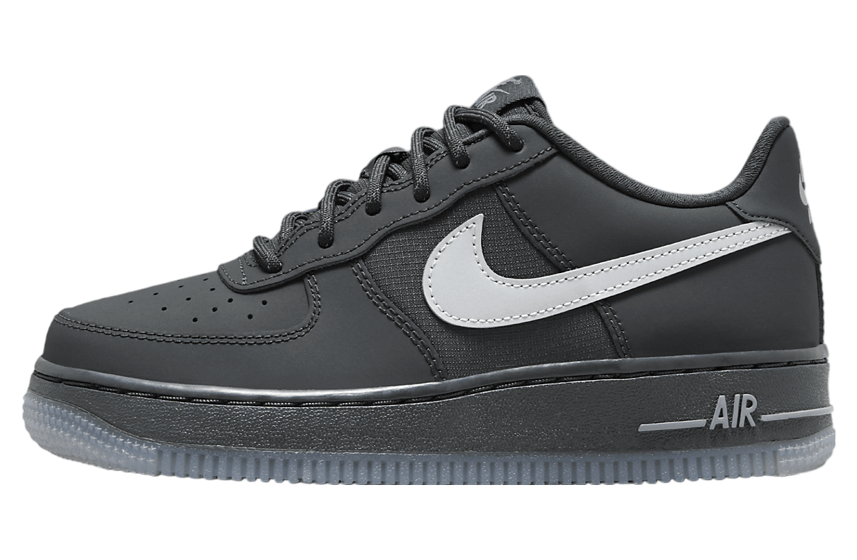 Nike Air Force 1 Low GS Reflective Swoosh Aug 2023 FV3980 001 KicksOnFire