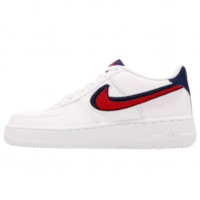 Nike Air Force 1 Low GS White University Red AO3620101