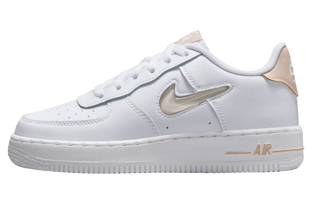 Nike Air Force 1 Low Jewel GS White / Pale Tan