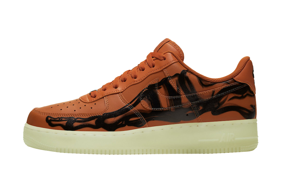 Nike Air Force 1 Low Orange Skeleton