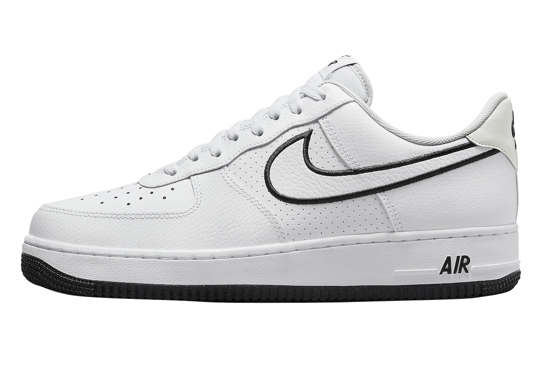 Nike Air Force 1 Low White Black Embroidered Swooshes FJ4211-100