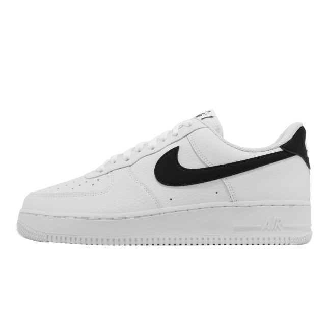 Nike Air Force 1 Low White Black Pebbled Leather CT2302100 ...