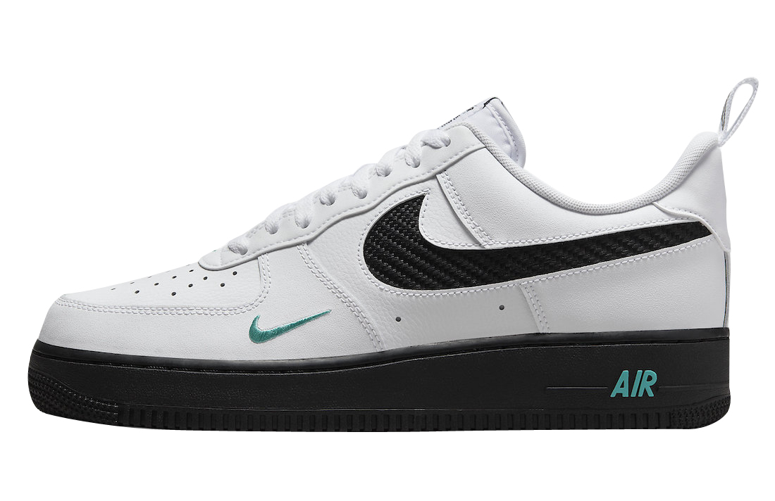 Nike Air Force Low White Black Teal DR0155-100