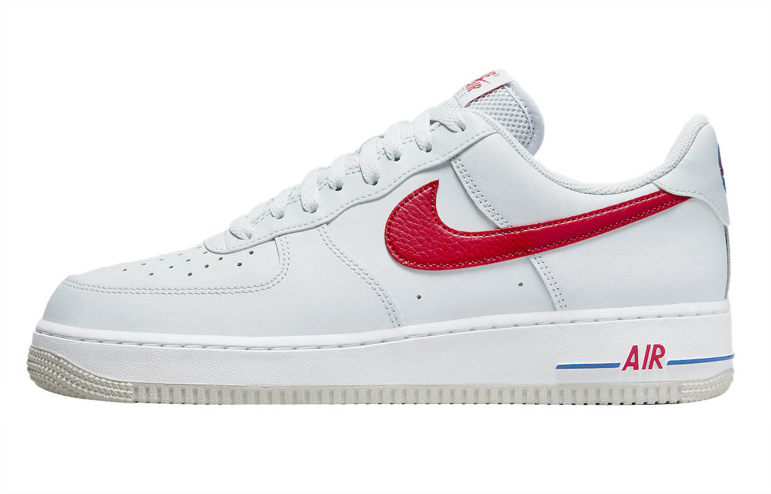 white red blue air force ones