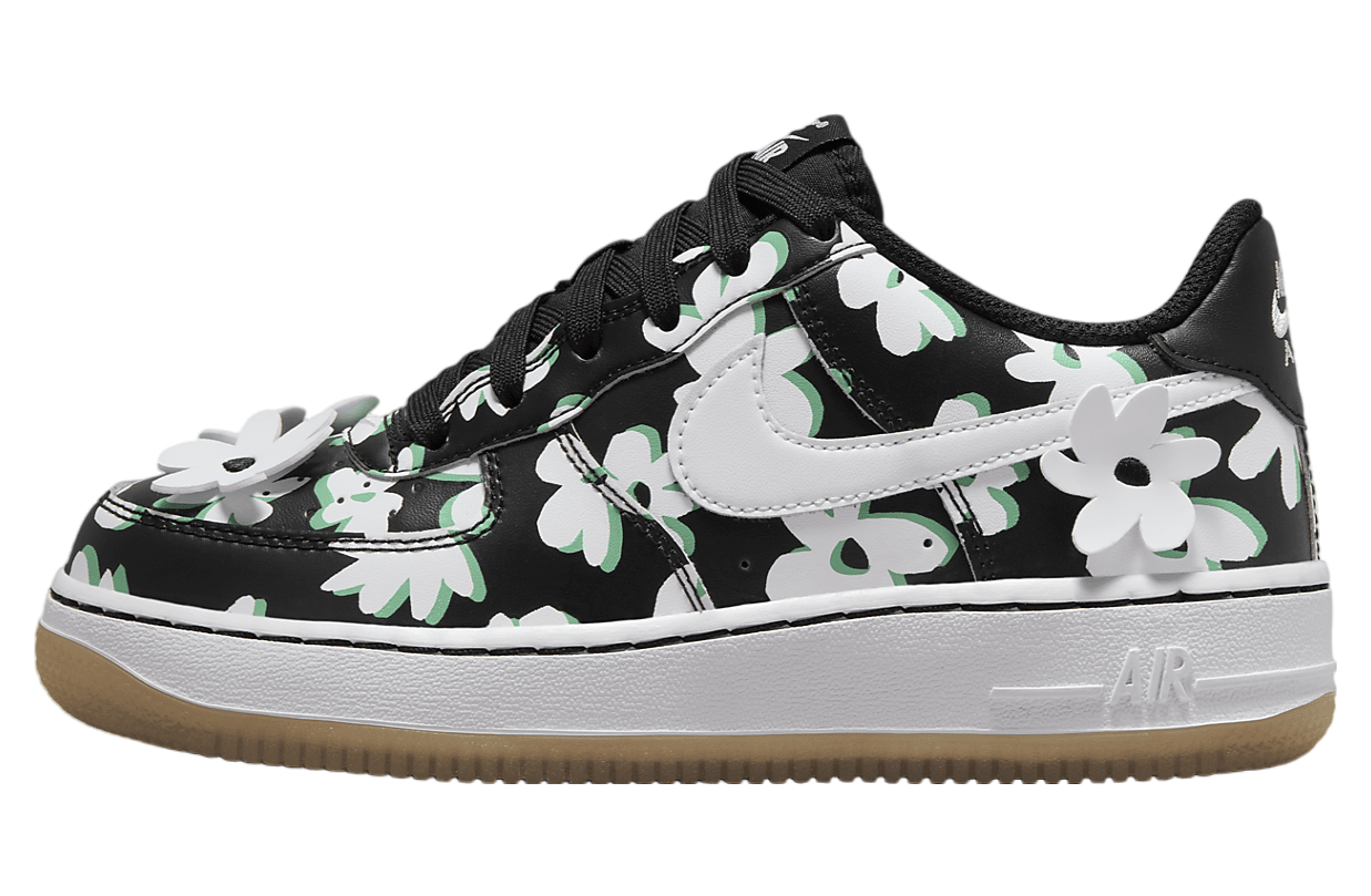 Nike Air Force 1 LV8 GS Black / Spring Green