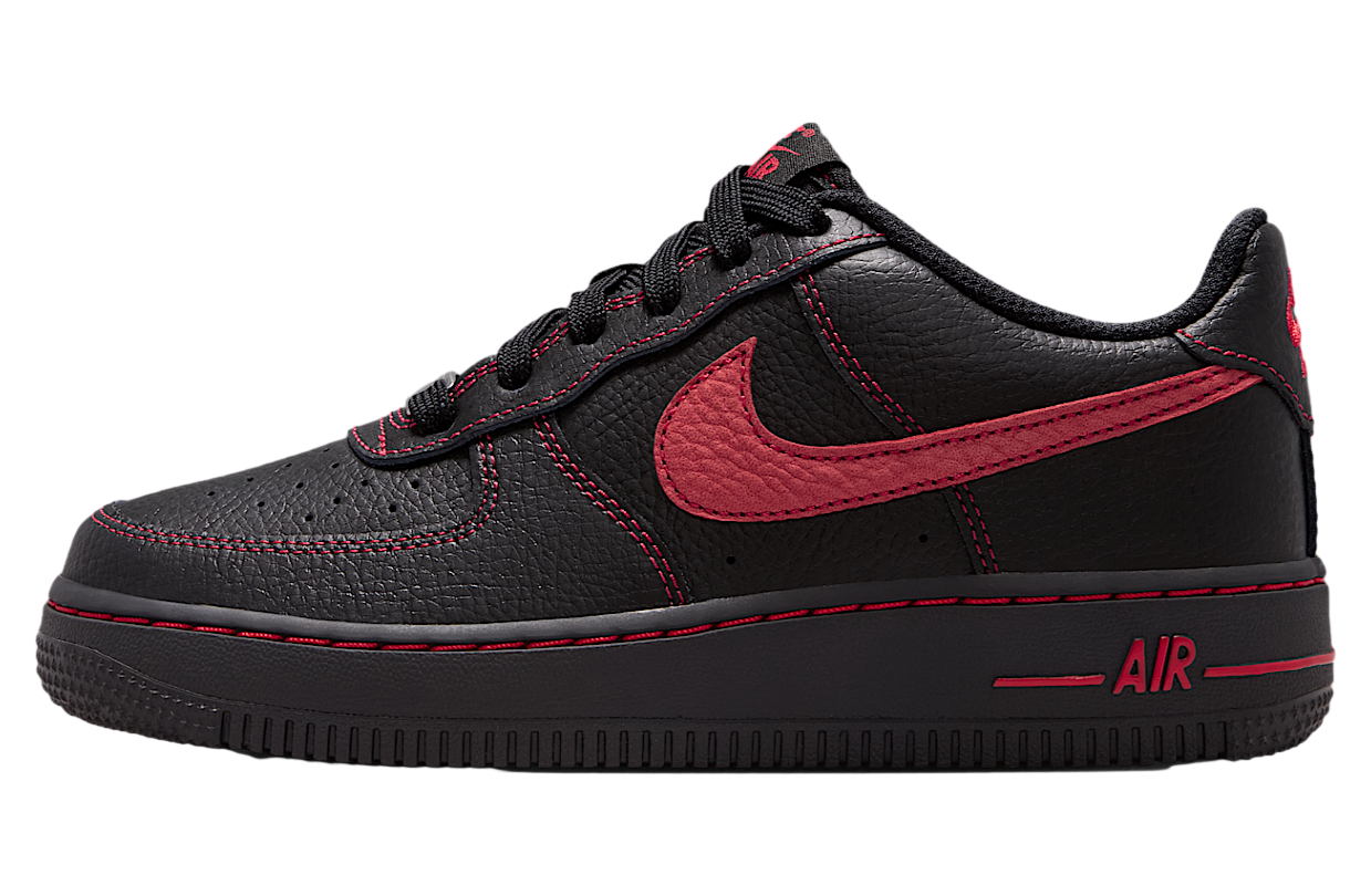 Nike Air Force 1 Lv8 GS Black / University Red