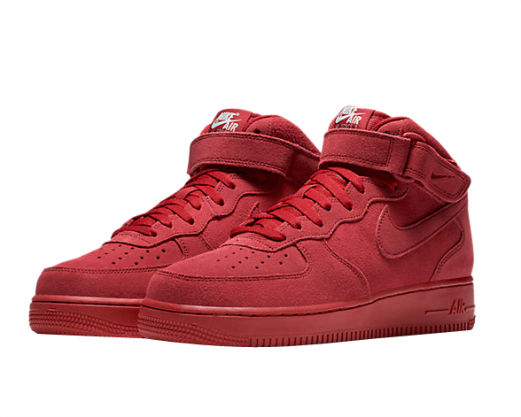 red air force 1 mid top