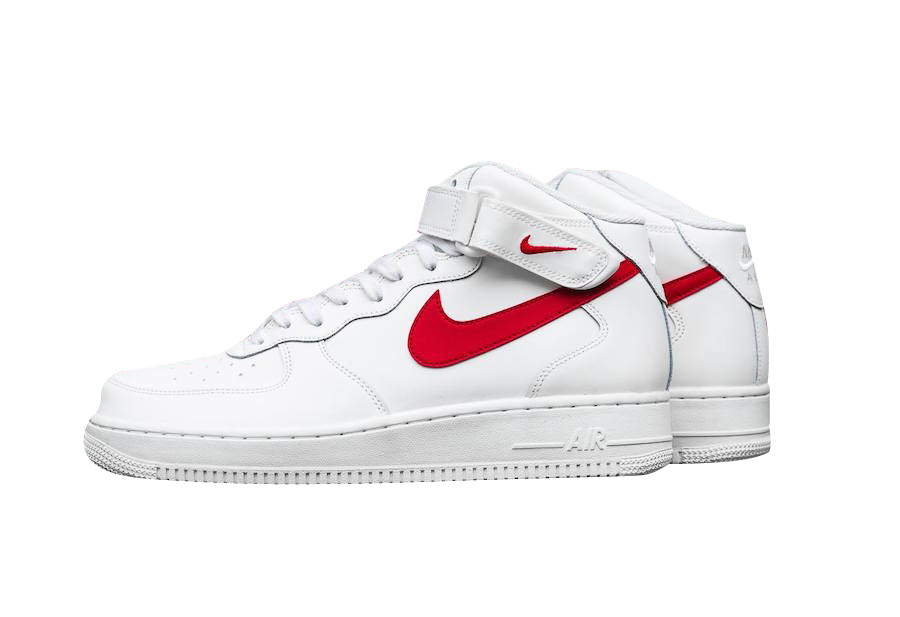 BUY Nike Air Force 1 Mid Sail University Red | Kixify Marketplace