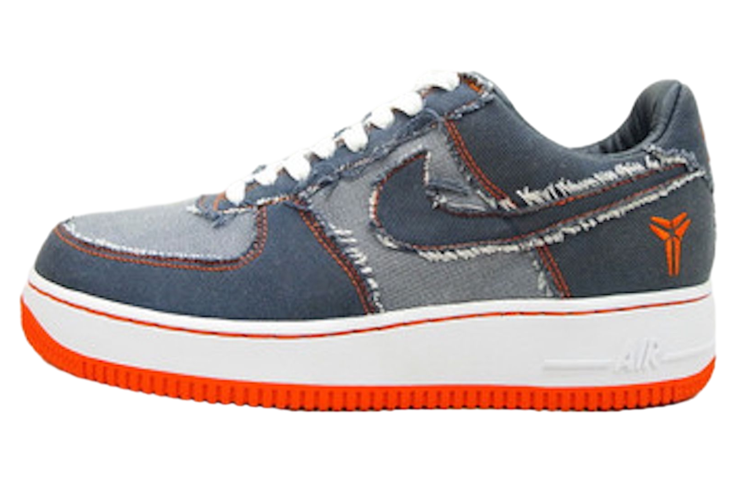 Nike Air Force 1 Obsidian / Safety Orange
