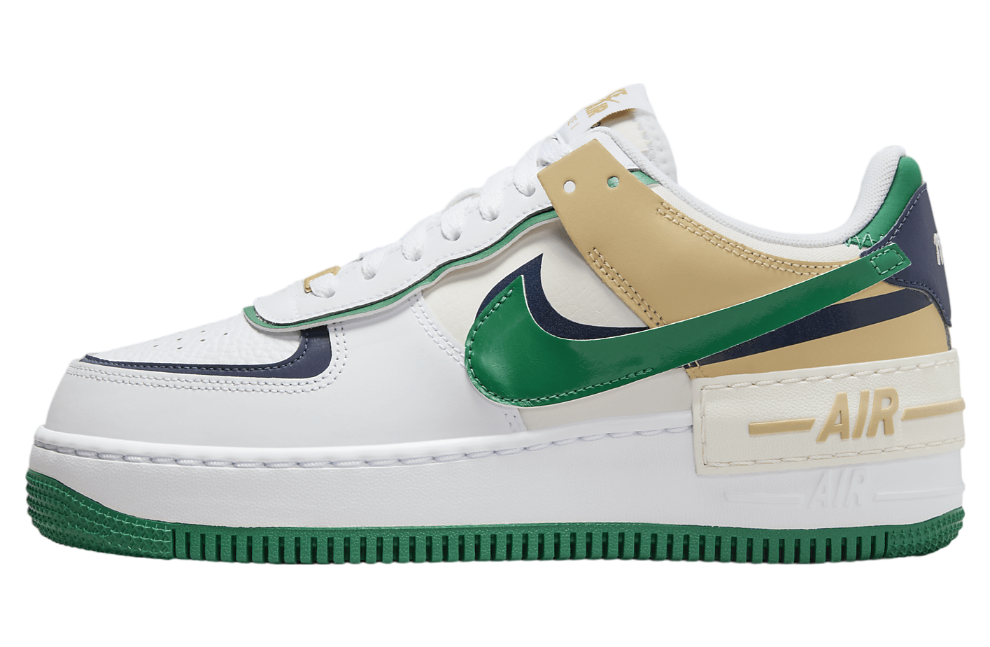 Nike Air Force 1 Shadow WMNS White / Malachite / Midnight Navy