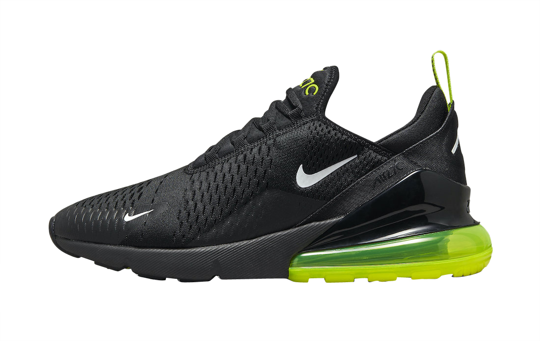 Nike Air Max 270 Black Neon Green Do6392-001 - Kicksonfire.Com