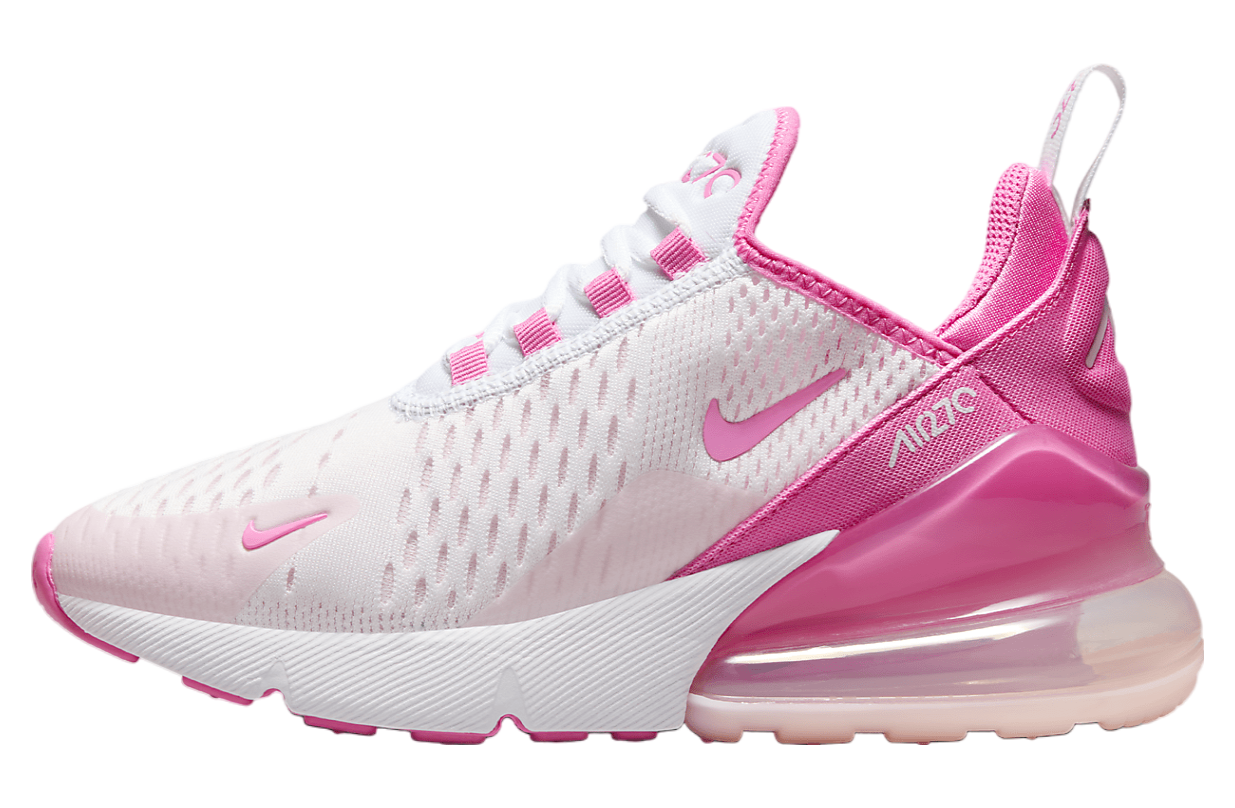 Pink and white 270 nike best sale