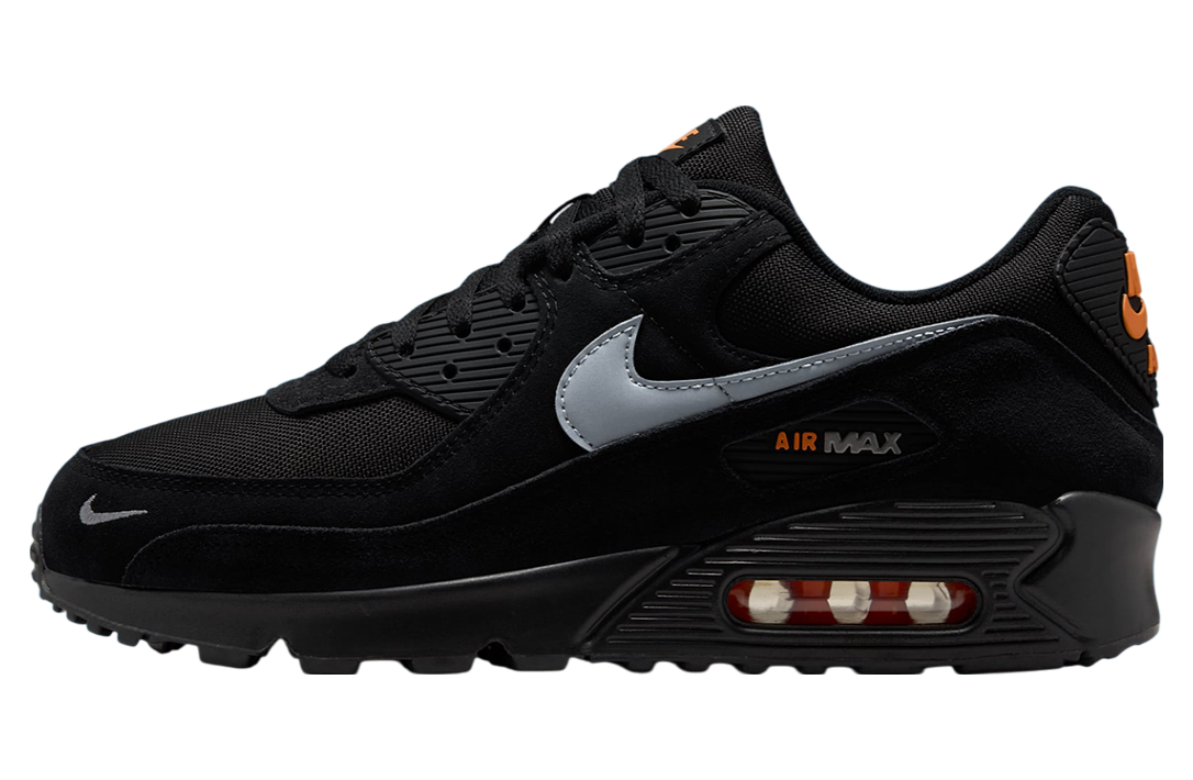 Nike Air Max 90 Black Metallic / Total Orange