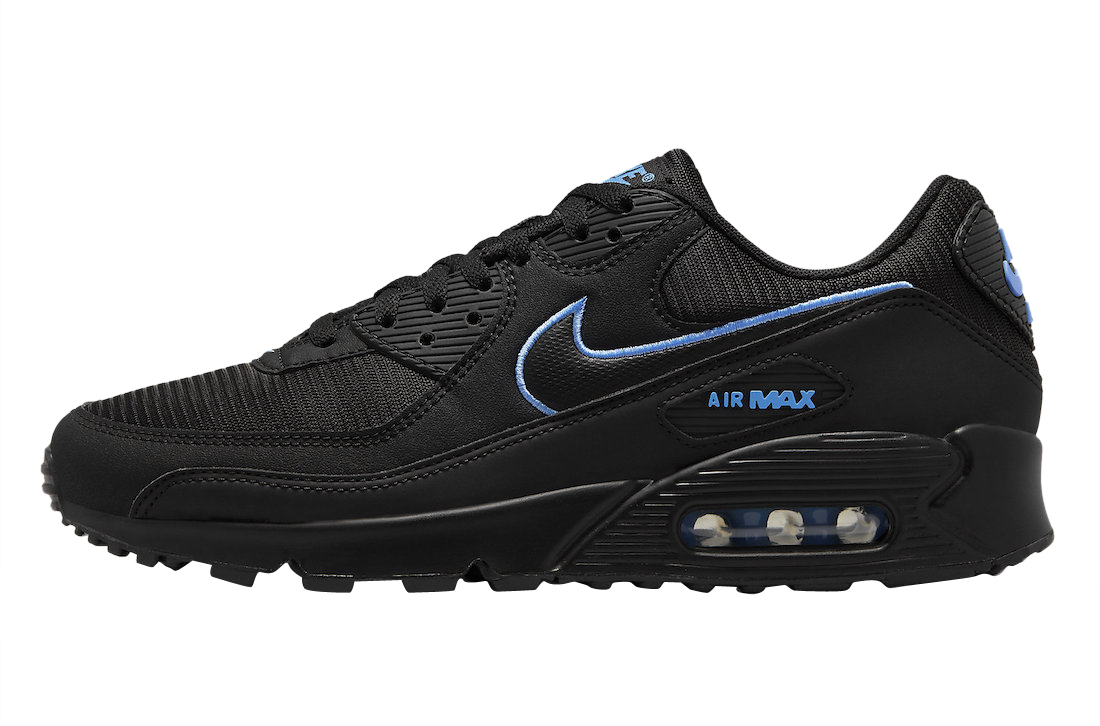 Nike Max 90 Black University Blue FJ4218-001 - KicksOnFire.com