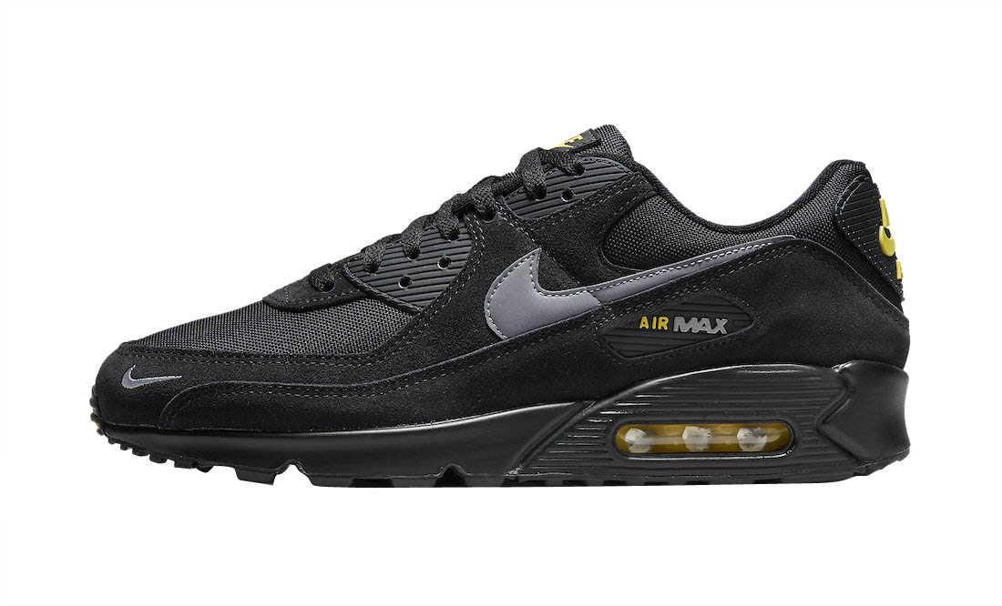 Nike Air Max 90 Black Yellow - Oct 2021 - DO6706-001
