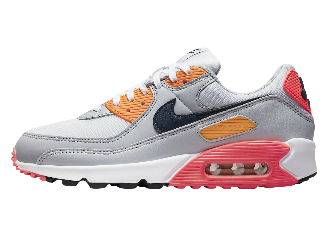 Nike Air Max 90 Grey Golden Yellow Infrared DH5072-001