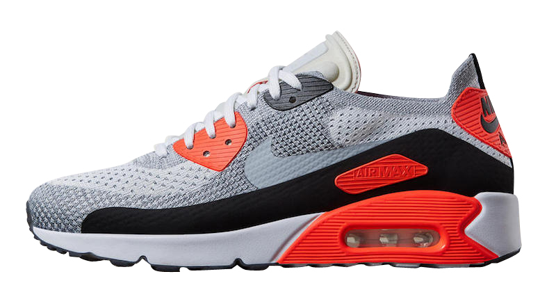 Nike Air Max 90 Ultra Flyknit 2.0 Infrared 875943-100 ...