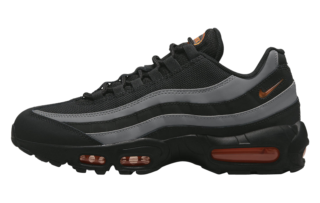 orange black air max 95