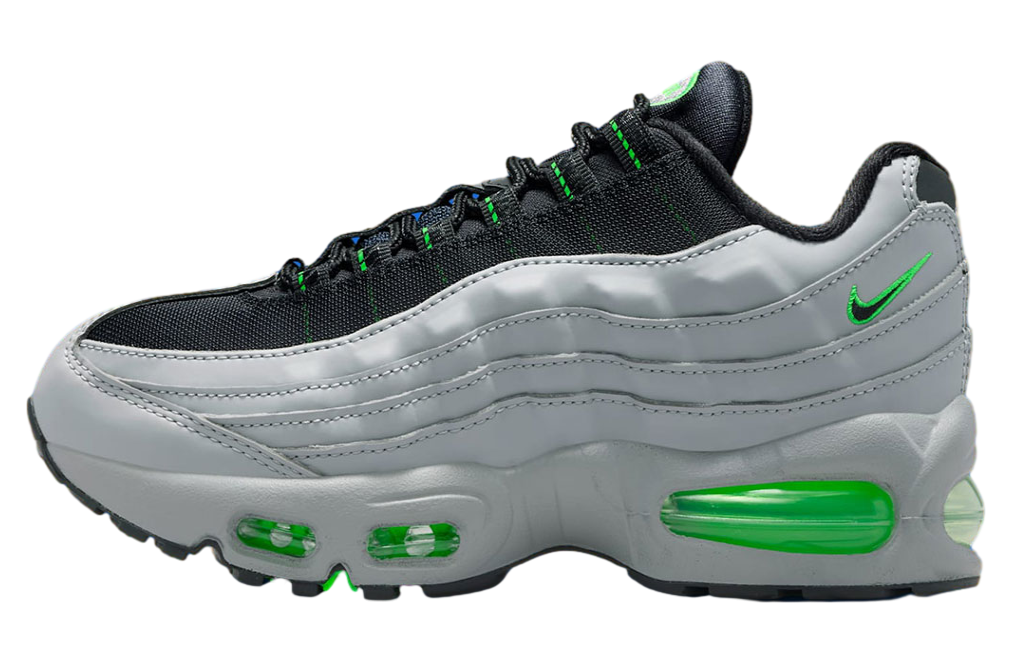Nike Air Max 95 Gs Light Smoke Grey / Green Strike