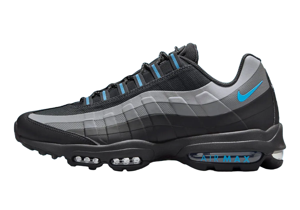 Nike Air Max 95 Ultra Black University Blue Oct 2024 HM9608 001 KicksOnFire