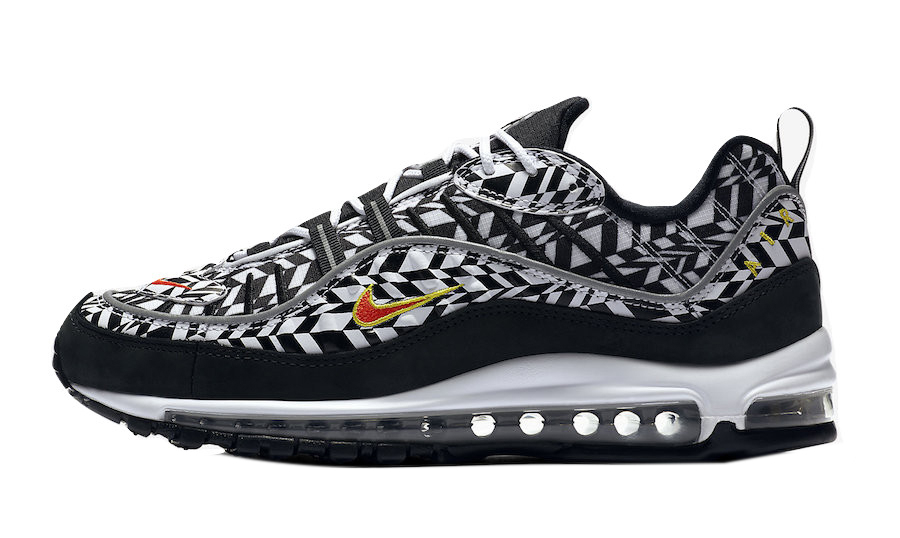 black and white 98 air max