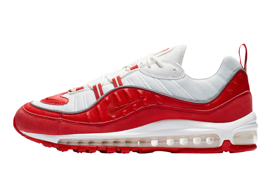 red and white nike air max 98