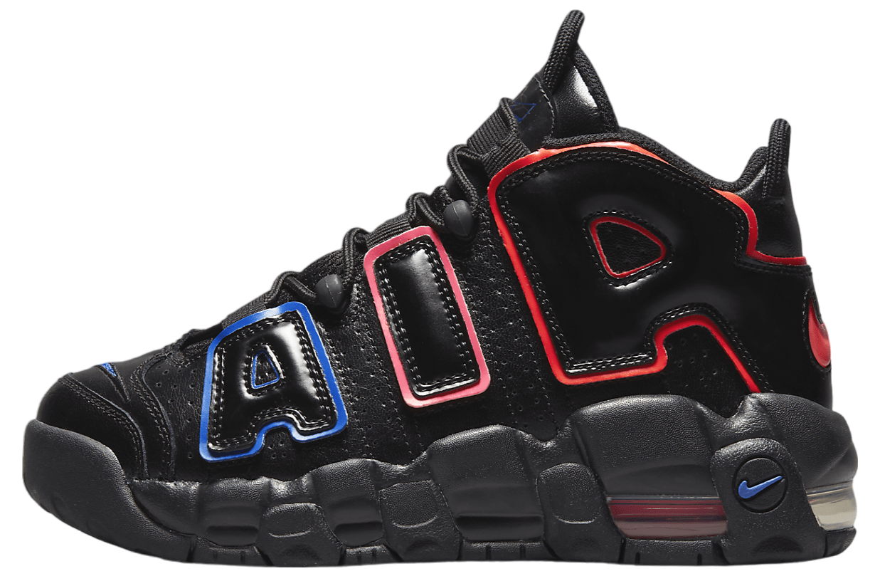 Nike Air More Uptempo GS Black / Racer Blue