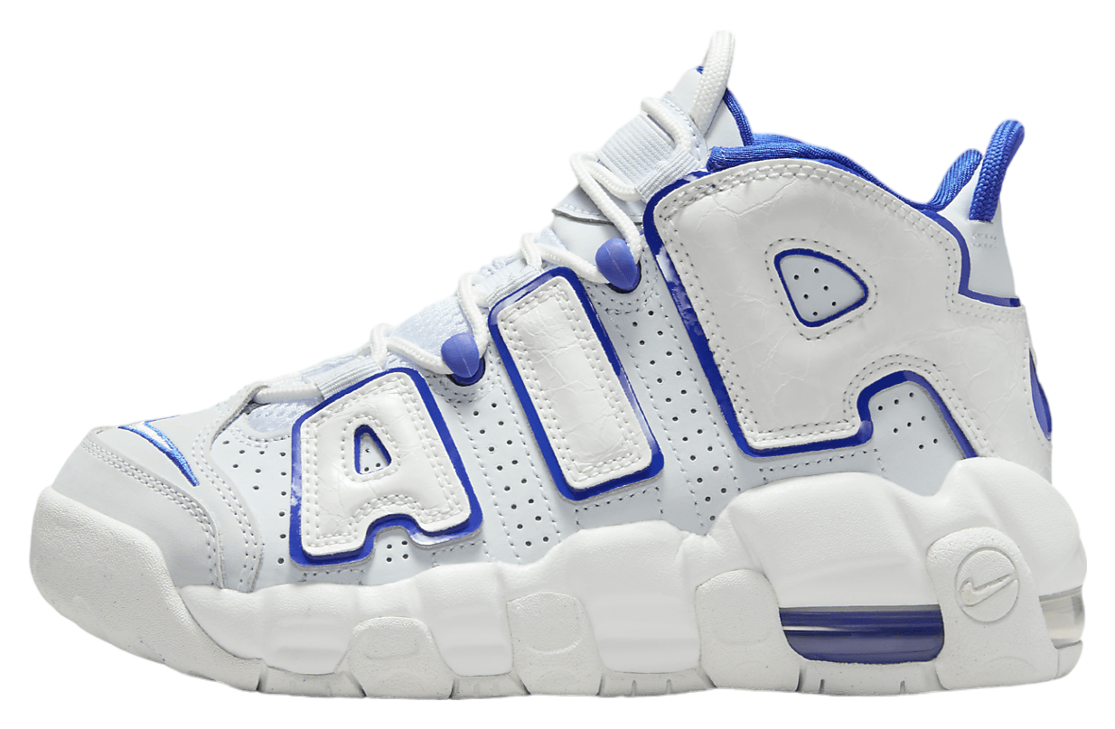 Nike Air More Uptempo GS Summit White Racer Blue Apr 2024 FN4857 100 KicksOnFire